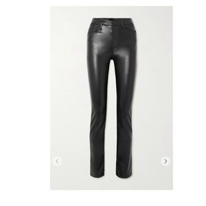 Mother the Dazzler Skimp faux Leather Pants Jeans New